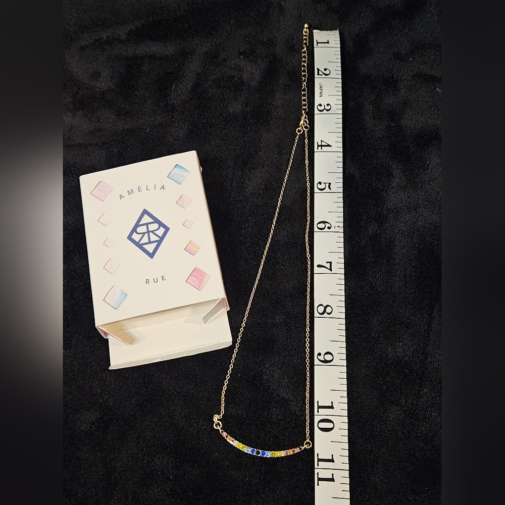 Amelia Rue Multicolor Bar Necklace - Picture 3 of 3